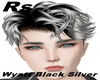 *R's> Wyatt Black Silver