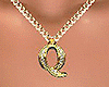 Q Letter Necklace (gold)