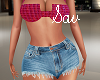 Pin-Up Gal Short Set-Red