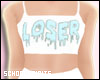 ❥ loser crop top