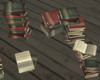 Book Stack with Reading