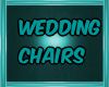 Teal/black wed chairs