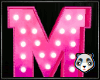 [P2] Pink Neon Letter M