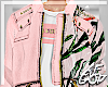 Ⱥ" Pink Crop Jacket