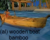 (al) wooden raft bamboo