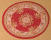 Red Oval Rug
