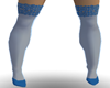 Skyblue lacetop stocking