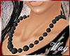 Pearl Necklace-Black