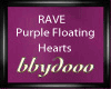 Purple Floating Hearts 