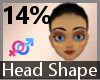 Head Scale Shape 14% FA