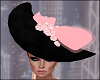Black n Pink roses Hat