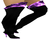 thigh high black purple
