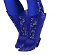 Blue flowers west boots