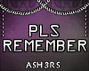 Please Remember
