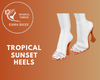 Tropical Sunset Heels