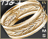 Wedding Ring Arrow Gold