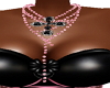 cross pink diamonds neck