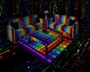 rainbow glowing couch