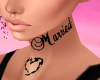 Married Neck Tattoo