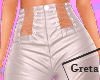 G★White Leather Pants