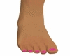hot pink toe nails