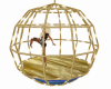 Gold & Blue Dance Cage