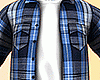 Open Shirt Plaid Blue