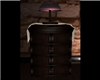 dresser with lamp