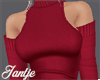 *J Red Sweater Dress - R