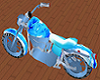 ANIMATED BLUE MOTORCYCLE
