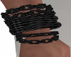 R-Entwined Blk Bracelet