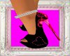 pink/ black heel