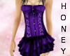 *h* Purple Short Dress