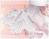 Rose Angel Wings |White