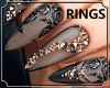 black nails mix&ring
