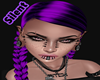 braids purple and black