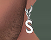S letter Earring DRV