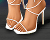 f. DRV white wrap heels