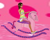 Pink/Prpl rocking horse