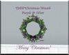 *JMW*Purple/Slvr Wreath