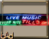 Neon Live Music Sign