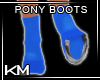 +KM+ Pony Boots S Blue