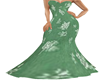 Green Floral Gown