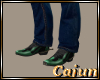 Cowboy Boots/Green Trim