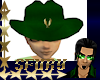 sf Cowgirl Hat Green