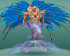 Blond Mermaid Blue Tail