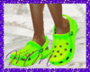 Green Toxic Cool Crocs