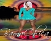 bp Leather Dress Aqua