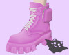 ☽ Combat Boots Pink