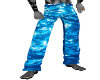 Blue sparkle pants